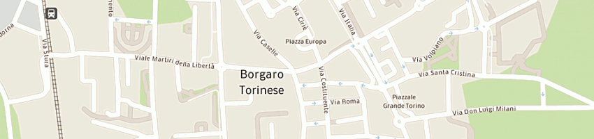 Mappa della impresa comune di borgaro torinese a BORGARO TORINESE