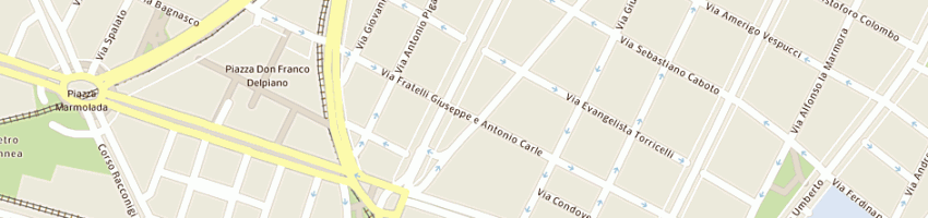 Mappa della impresa effe emme di edda borga e c (snc) a TORINO