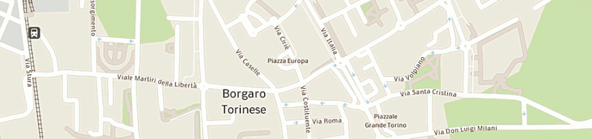 Mappa della impresa unicredit banca spa a BORGARO TORINESE
