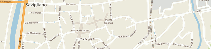 Mappa della impresa l'art di lorenzato a e c (sas) a SAVIGLIANO