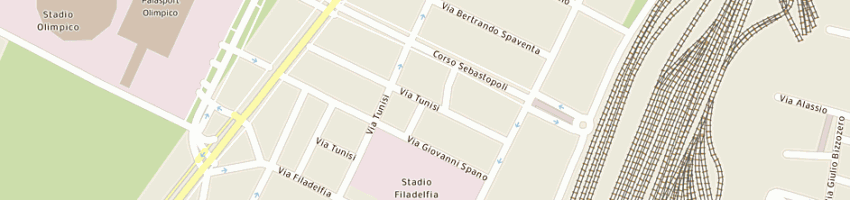 Mappa della impresa bijno tabaccheria a TORINO
