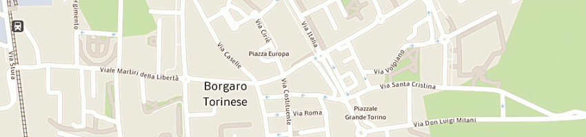 Mappa della impresa area costruzioni srl a BORGARO TORINESE