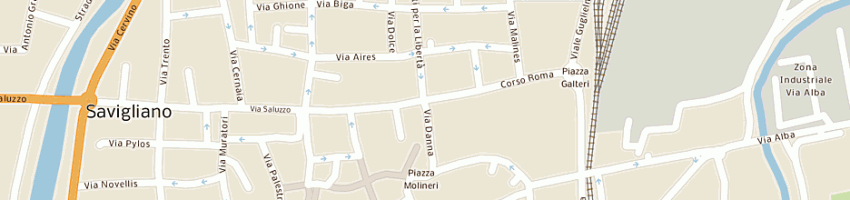 Mappa della impresa sabena cristiana a SAVIGLIANO
