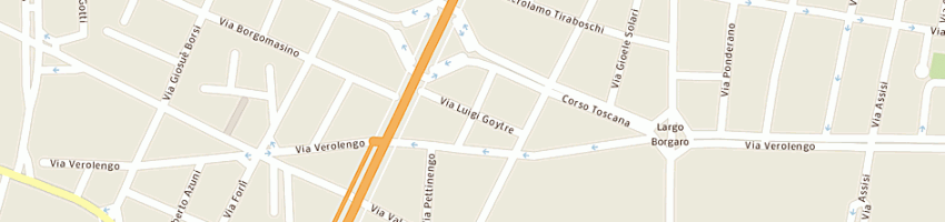 Mappa della impresa mario taddei srl a TORINO