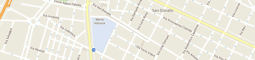 Mappa della impresa la quiete di oggero franco e c (snc) a TORINO