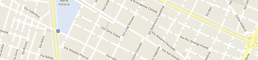Mappa della impresa farmacia san donato a TORINO