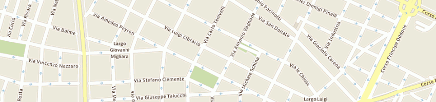 Mappa della impresa studio san donato sas a TORINO