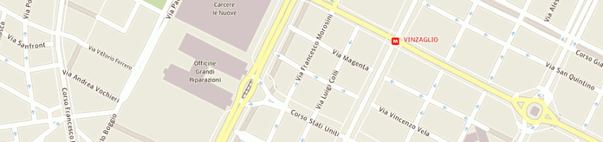 Mappa della impresa menegozzo di alberto menegozzo e c sas a TORINO
