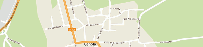 Mappa della impresa flli martini e c (spa) a GENOLA