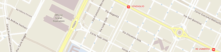 Mappa della impresa sport cars torino srl a TORINO