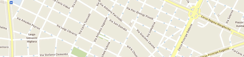 Mappa della impresa ristorante sardegna a TORINO