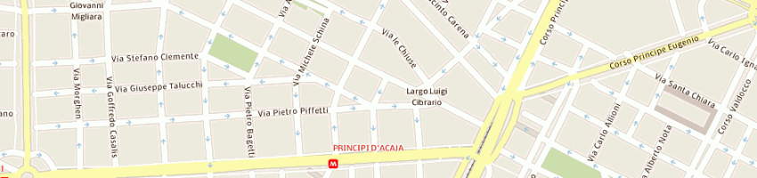 Mappa della impresa torino statuto snc di cireddu gianluca e c a TORINO