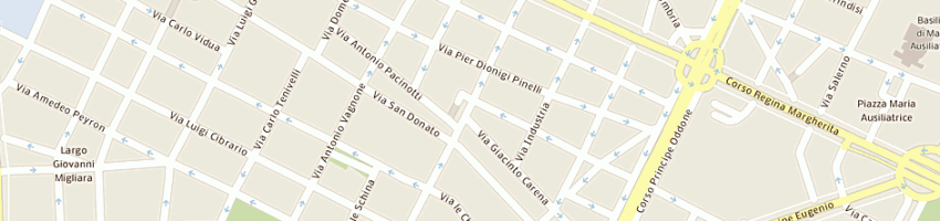 Mappa della impresa pacitto bruno giacomo a TORINO