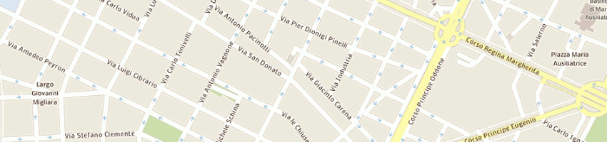 Mappa della impresa imperiale gaspare a TORINO