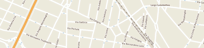 Mappa della impresa panetteria alu' snc di alu' filippa e c a TORINO