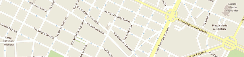 Mappa della impresa gallione giacinto e c (sas) a TORINO