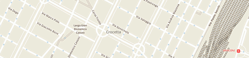 Mappa della impresa molino pierfrancesco a TORINO