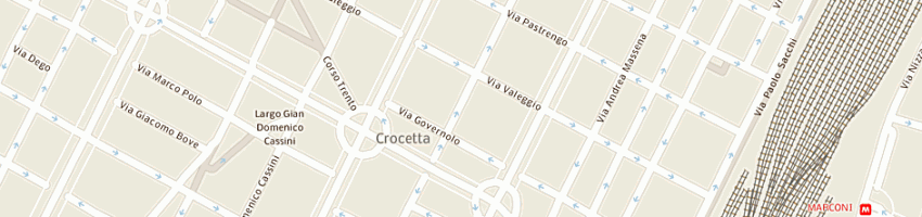 Mappa della impresa cisa asinari di gresy paolo maria nicolo' a TORINO