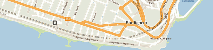 Mappa della impresa bar dati a IMPERIA