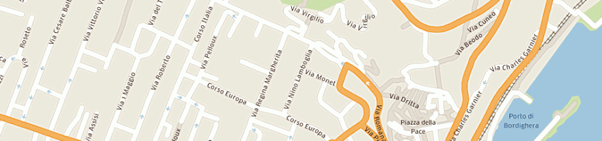 Mappa della impresa uffici giudiziari a BORDIGHERA