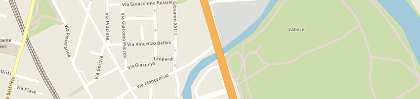 Mappa della impresa green car spa a MONCALIERI