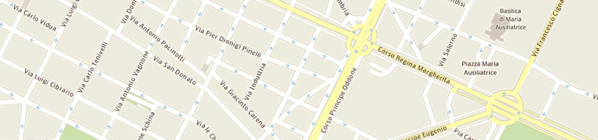Mappa della impresa deriu - societa' in accomandita semplice di deriu giuseppe e c a TORINO