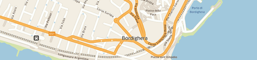 Mappa della impresa erboristeria pedio a IMPERIA