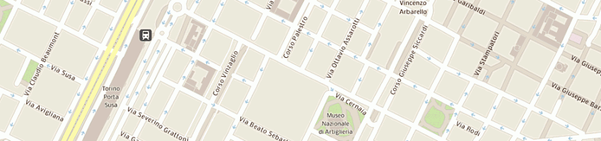 Mappa della impresa albano sergio a TORINO