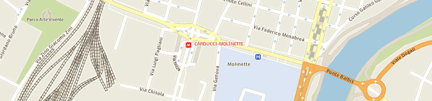Mappa della impresa alberghi - continental hotel sas a TORINO