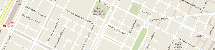 Mappa della impresa actis assicurazioni (sas) a TORINO