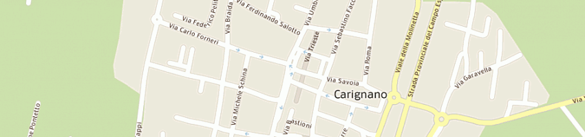 Mappa della impresa savoia 11 di aghemo elda a CARIGNANO