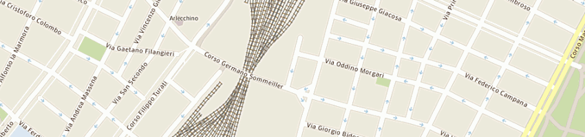 Mappa della impresa automorgari di francesconi luciano e c (sas) a TORINO