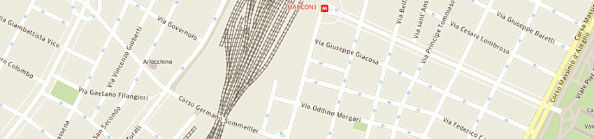 Mappa della impresa residence nizza srl a TORINO