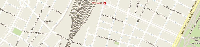 Mappa della impresa monginevro porte (snc) a TORINO