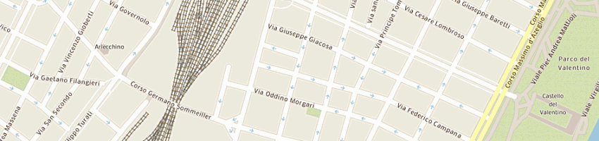 Mappa della impresa grafica ferrando tipografia a TORINO