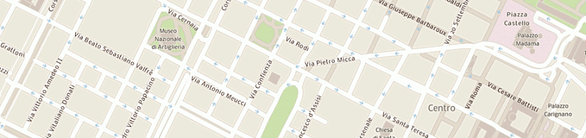 Mappa della impresa martiny di novello g e m snc a TORINO