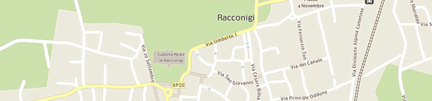 Mappa della impresa colombano - fumero snc a RACCONIGI