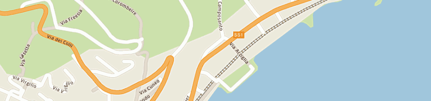 Mappa della impresa il fornaio snc di rapallino g e c a BORDIGHERA