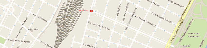 Mappa della impresa poste italiane a TORINO