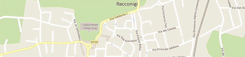 Mappa della impresa centro delfi societa' semplice a RACCONIGI