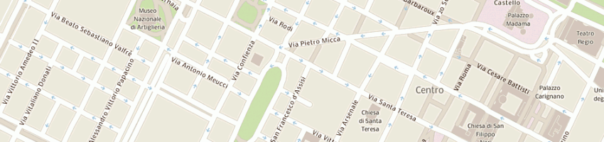 Mappa della impresa sant'antonio di carla rava in schironi e c sas a TORINO