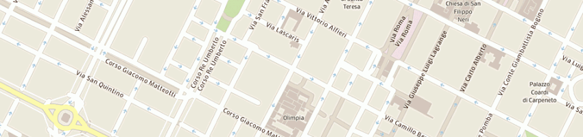 Mappa della impresa viscardi pelliccerie srl a TORINO