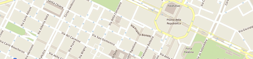 Mappa della impresa santuario della consolata a TORINO