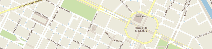 Mappa della impresa farmacia della consolata di lenti fulvia a TORINO