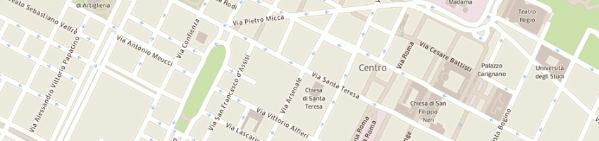 Mappa della impresa banca intesa spa a TORINO