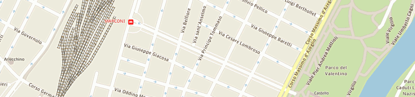 Mappa della impresa ottica marconi srl a TORINO