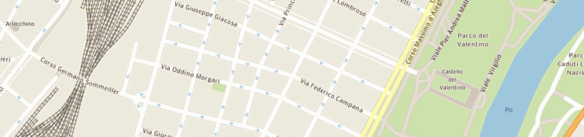 Mappa della impresa studio marconi sas di donadio sandro e c a TORINO