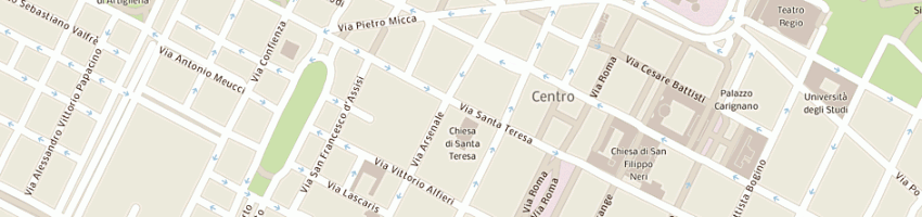Mappa della impresa xelion sim spa a TORINO