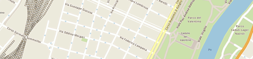 Mappa della impresa autogiacosa a TORINO