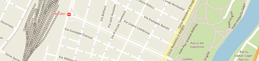 Mappa della impresa ristorante cinese take away a TORINO
